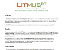 Tablet Screenshot of litmus-rt.org